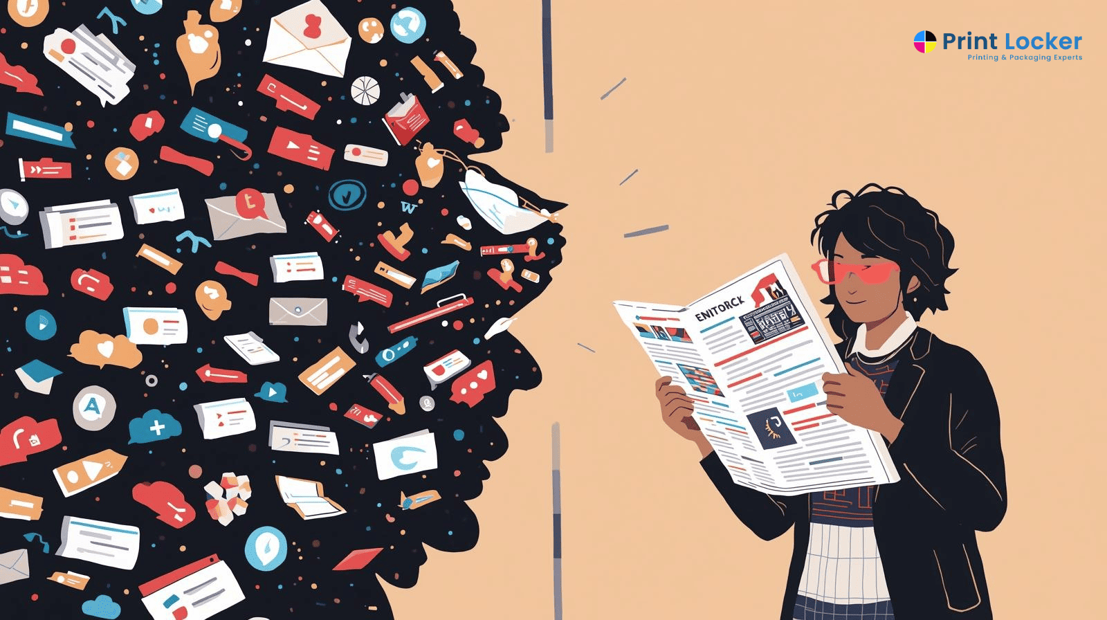 How Print Reaches Customers When Digital Slows Down | PrintLocker Los Angeles